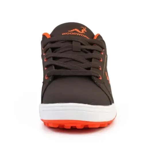 Woodworm Golf Surge V3 Mens Golf Shoes Brown/Orange image {3}