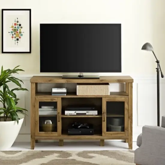 Rustic Transitional Double Door Highboy Buffet - Saracina Home image {2}