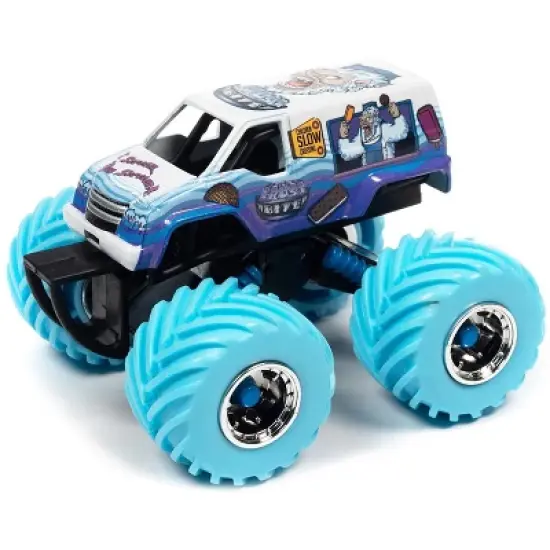 "Frost Bite" Monster Truck "I Scream, You Scream" w/Driver Figure "Monster Trucks" Series 1/64 Diecast Model by Johnny Lightning image {1}
