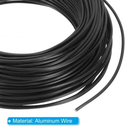 Unique Bargains Aluminum Anodized Flexible Floral Stem Bonsai Training Wire image {2}