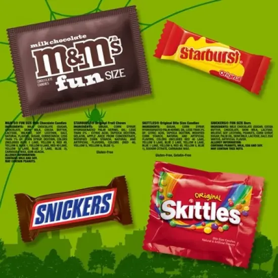 Mars - M&M's, Snickers, Starburst, Skittles, Milky Way Halloween Candy Chocolate Fruity Variety Bag - 30.02oz/65ct image {8}