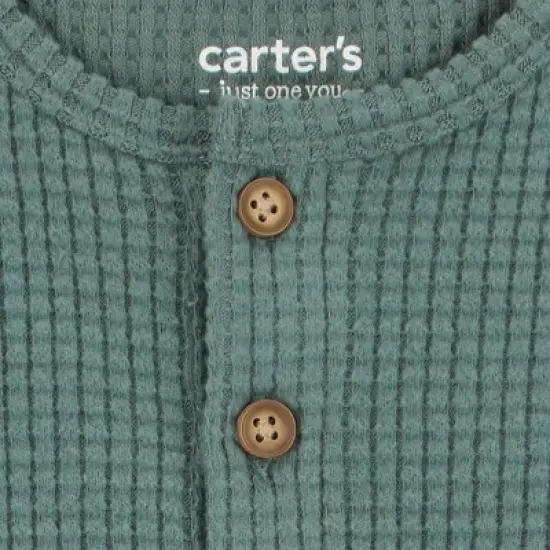 Carter's Just One You&reg; Baby Boys' 2pc Texture Top & Bottom Set - Green image {2}