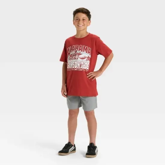 Boys' Alabama Crimson Tide Oversized Short Sleeve Graphic T-Shirt - Maroon image {3}