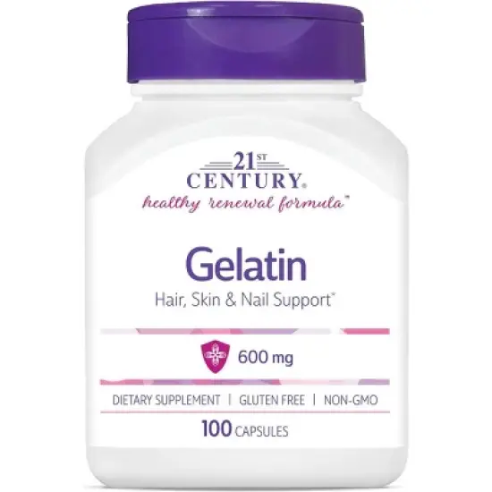 21st Century Gelatin 600 mg 100 Capsules image {4}