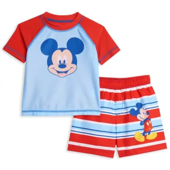 Disney Mickey Mouse Rash Guard and Swim Trunks Outfit Set Infant to Toddler image {7}