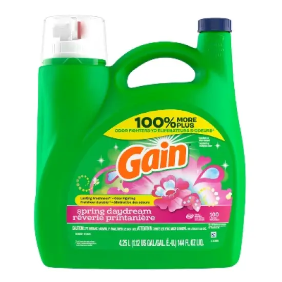 Gain Liquid Laundry Detergent - Spring Daydream - 144oz image {10}
