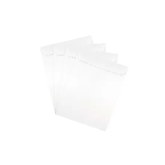 JAM Paper 10 x 13 Open End Catalog Envelopes with Peel and Seal Closure White 356828782A image {2}