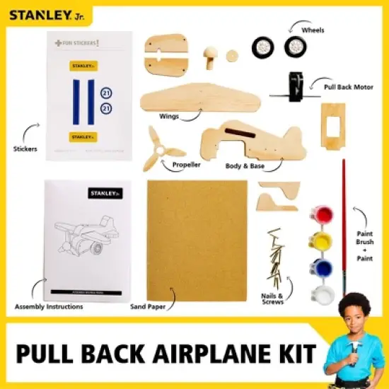 Stanley Jr. DIY Pull Back Airplane Kit image {1}