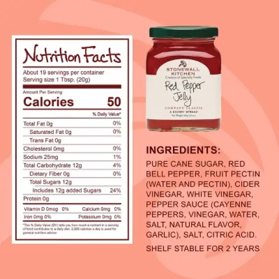 Stonewall Kitchen Red Pepper Jelly Spread - 13oz image {7}
