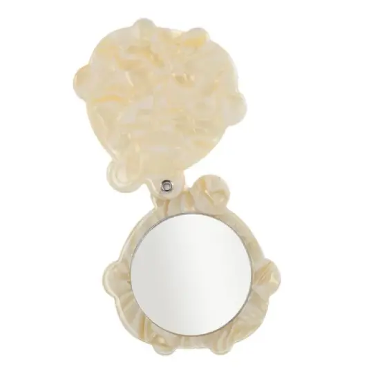 Unique Bargains Durable Cartoon Shaped Makeup Mirror 1 Pc image {10}