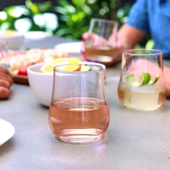 Libbey Modern Pets Meow All Purpose Glasses, 17 ounce, Set of 4 image {1}