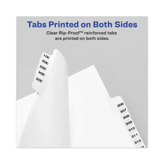 Avery Avery-Style Preprinted Legal Bottom Tab Dividers, 26-Tab, Exhibit P, 11 x 8.5, White, 25/Pack image {3}