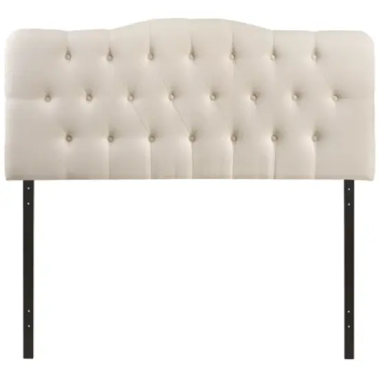 Annabel Full Upholstered Fabric Headboard Ivory - Modway image {3}