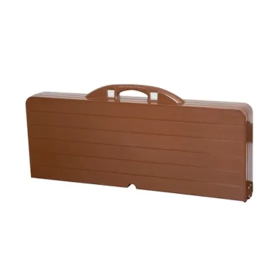 Stansport Picnic Table and Umbrella Combo Pack Wood Grain image {5}