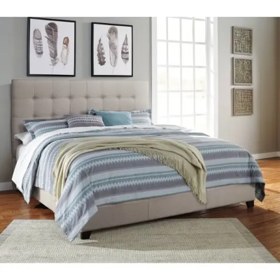 Dolante Queen Upholstered Bed Beige - Signature Design by Ashley image {3}