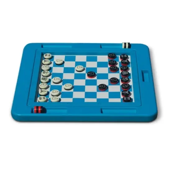 Swimline Floating Checkers and Backgammon Swimming Pool Board Game - Blue/White image {4}