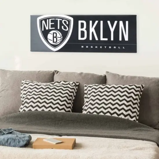 NBA Brooklyn Nets Tradition Canvas Wall Sign image {4}