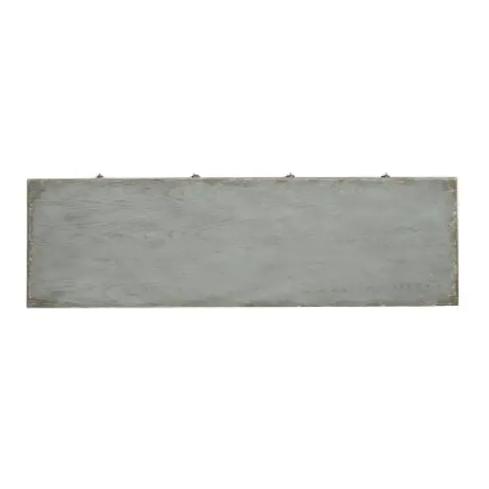 Kara Antique Inspired 5 Drawer Storage Credenza/Sideboard with Shelves Weathered Gray - Treasure Trove image {3}