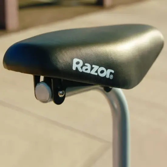 Razor E300S Seated Electric Scooter for Ages 13+, 220 lb Weight Capacity, Matte Grey &ndash; 15 Mph, 40-Minute Ride Time, 9&rdquo; Pneumatic Tires, Removable Seat image {2}