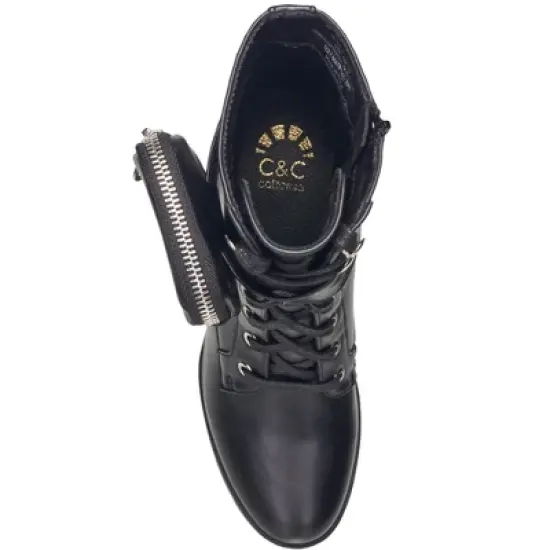 C&C California Women's Nixon High-Heeled Lug Sole Booties with Pouch image {4}