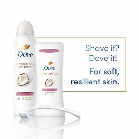 Dove Beauty Advanced Care Caring Coconut 72-Hour Women's Antiperspirant & Deodorant - 2.6oz/2pk image {6}
