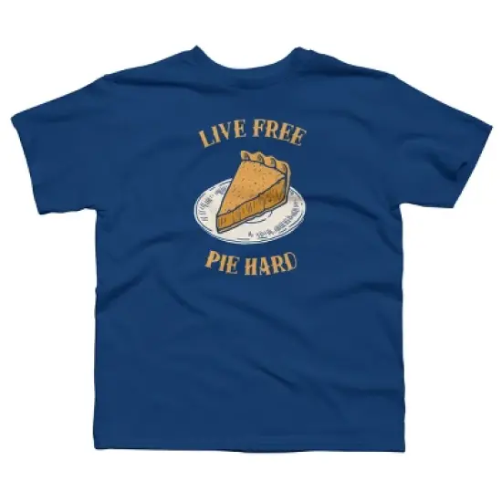 Boy's Design By Humans Live Free Pumpkin Pie Hard By dumbshirts T-Shirt image {4}