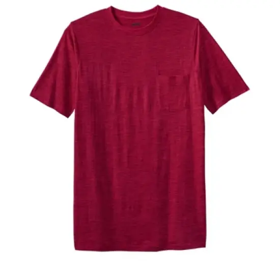 KingSize Men's Big & Tall Shrink-Less&trade; Lightweight Longer-Length Crewneck Pocket T-Shirt image {9}
