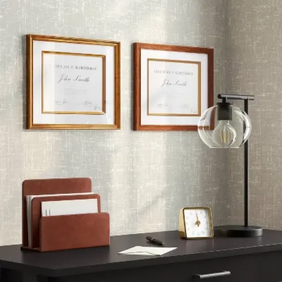 Faux Leather 2 Slot Letter Sorter -Threshold&trade; image {1}