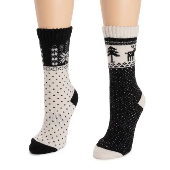MUK LUKS Women's 2 Pack Wool Socks image {4}