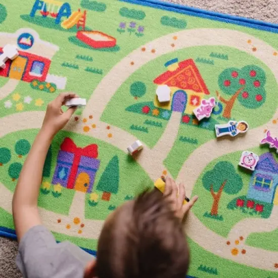 Melissa & Doug Blues Clues & You! Blue's Neighborhood Activity Rug image {1}