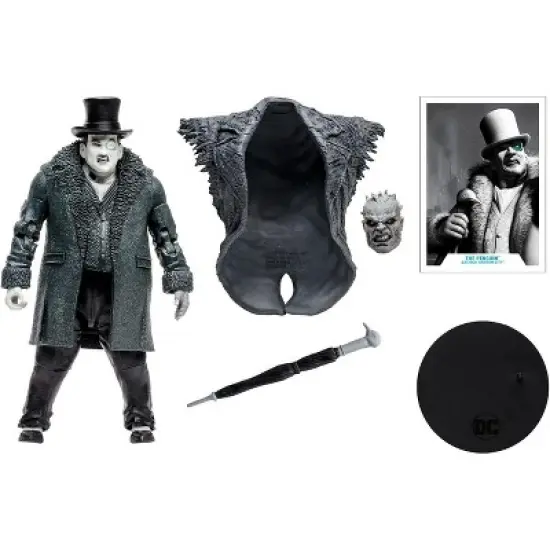 Mcfarlane Toys DC Multiverse 7 Inch Action Figure | Arkham City Penguin (BW Gold Label) image {1}