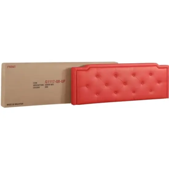 Passion Furniture Deb Tufted Queen Panel Bed image {4}