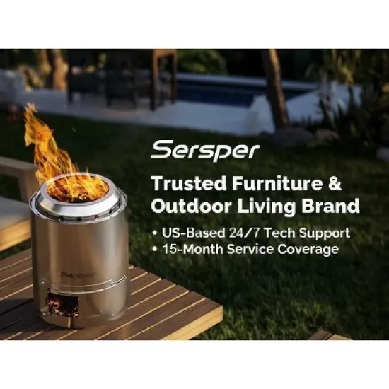 Sersper Smokeless Fire Pits-Compact, Portable, and Efficient Heating Solutions for Outdoor Gatherings image {6}