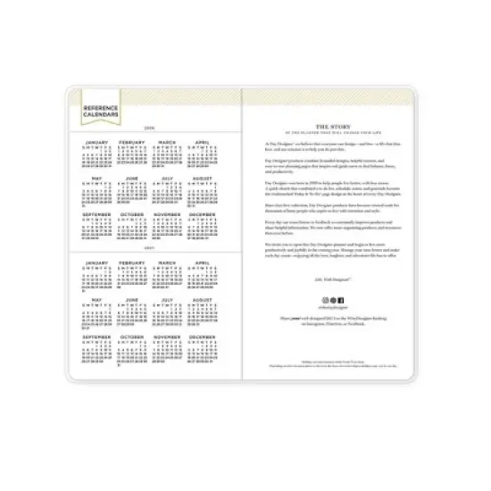 Blue Sky Day Designer Monthly Planning Calendar 3.625"x6.125" Marjorie Floral Clear image {5}