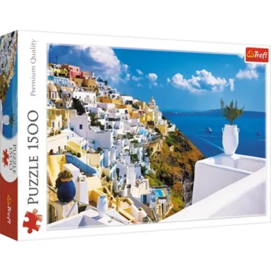 Trefl Santorini Greece Jigsaw Puzzle - 1500pc image {1}
