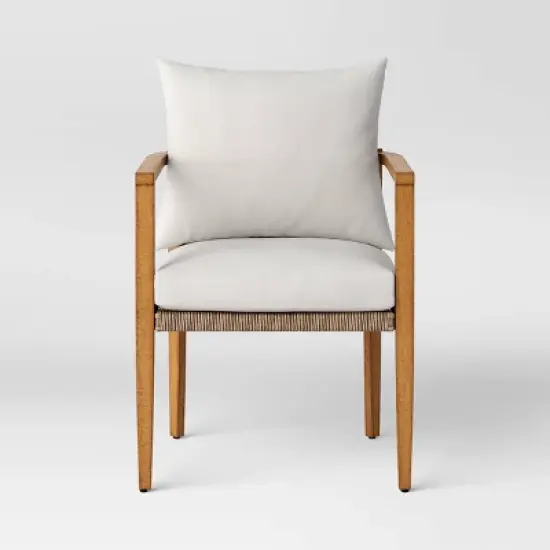 3pc Pasadena Patio Chat Set Gray - Threshold&trade; designed with Studio McGee image {3}