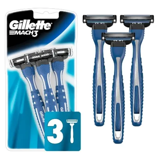 Gillette Mach3 Smooth Men's Disposable Razors - 3ct image {4}