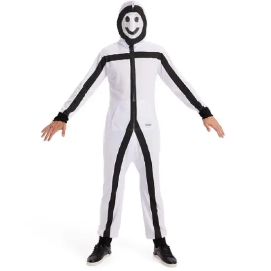 Mens Funny Halloween Stick Figure Costume - Hilarious Stickman Halloween Costume image {1}
