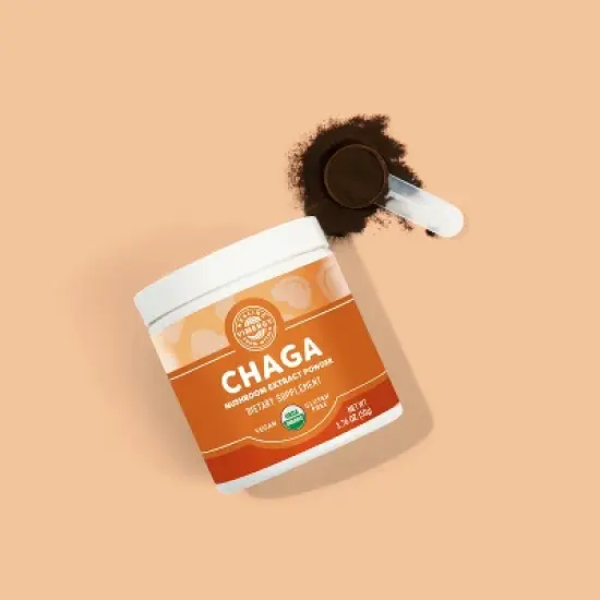 Vimergy USDA Organic Wild Chaga Mushroom Extract Powder image {2}