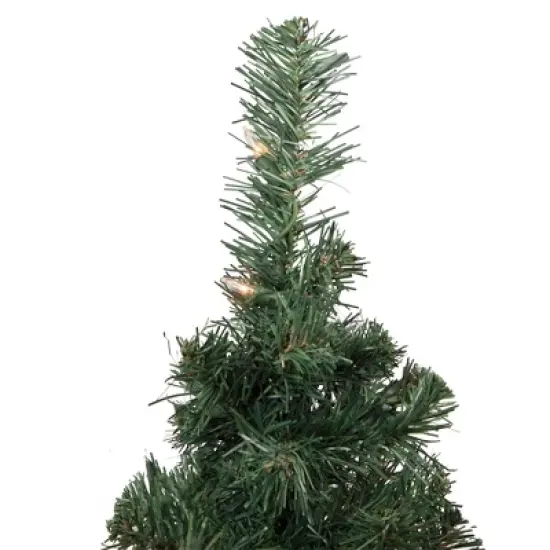 Northlight Pre-Lit Medium Blackwater Fir Artificial Christmas Tree - 2' - Clear Lights image {3}