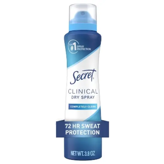 Secret Clinical Dry Spray Antiperspirant & Deodorant - Completely Clean - 3.8oz image {11}