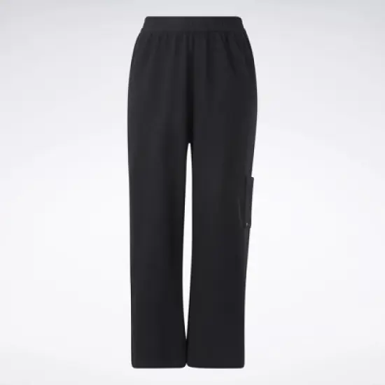Reebok Classics Reverse Fleece Wide Leg Pants (Plus Size) Womens Athletic Pants image {6}