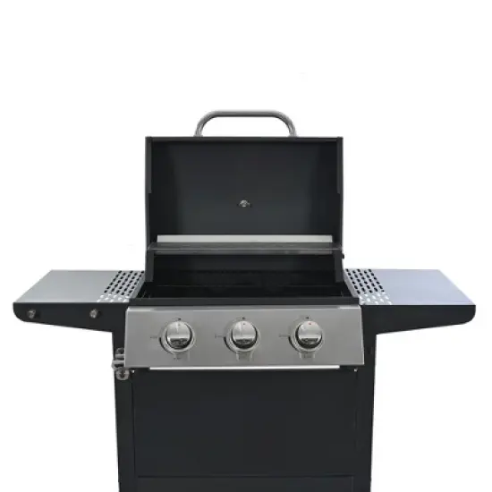 LOVMOR Propane Grill 3 Burner Barbecue Grill Stainless Steel Gas Grill image {5}