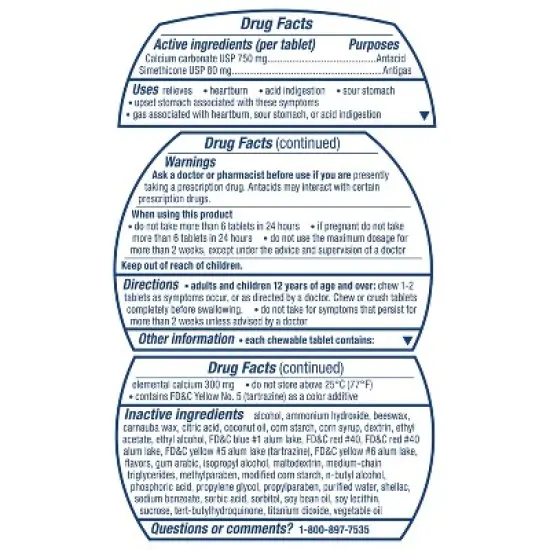Tums Chewy Bites + Gas Relief Chewable - 28ct image {7}