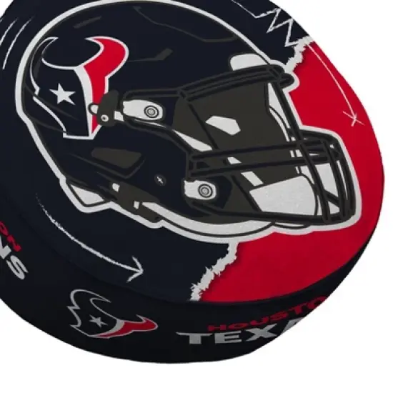 NFL Houston Texans Split Helmet Circle Plushlete Pillow image {1}