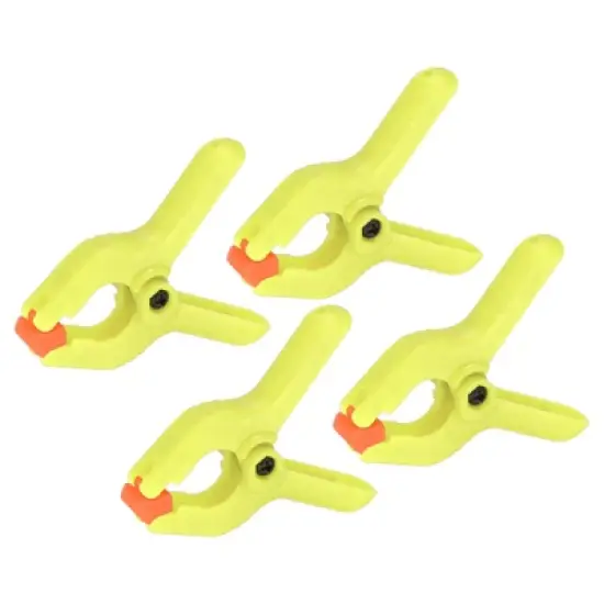 Unique Bargains Plastic Flexible Anti-slip DIY Project Craft Spring Clamps 4 Pcs image {7}