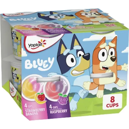Yoplait Kids' Bluey Yogurt Raspberry/Strawberry Banana - 32oz/8ct image {11}