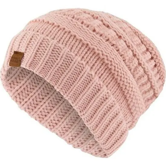 Market & Layne Women Chunky Knit Beanie Hat, Women Winter Hat image {5}
