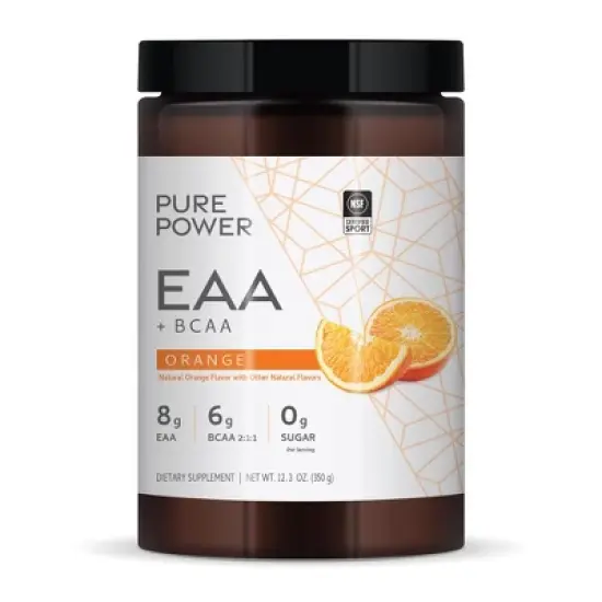 Dr. Mercola Pure Power Essential Amino Acids, 12.3 oz, 30 Servings, 8 g EAA, 6 g BCAA, Non-GMO, NSF Certified image {5}