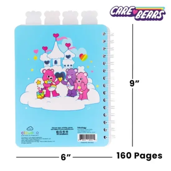 Inkology, LLC Care Bears: Unlock the Magic Rainbows 4-Tab Spiral Notebook With 160 Sheets image {6}
